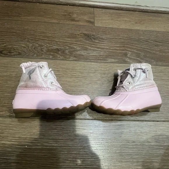 Toddler Sperry Saltwater Duck Boots Pink - Picture 5 of 9